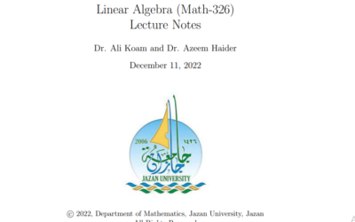 Linear Algebra (Math-326)  جبرخطي